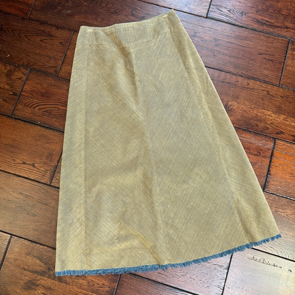 Talbot's Vintage A-line Corduroy Cotton Blend Midi Maxi Skirt - Size 2